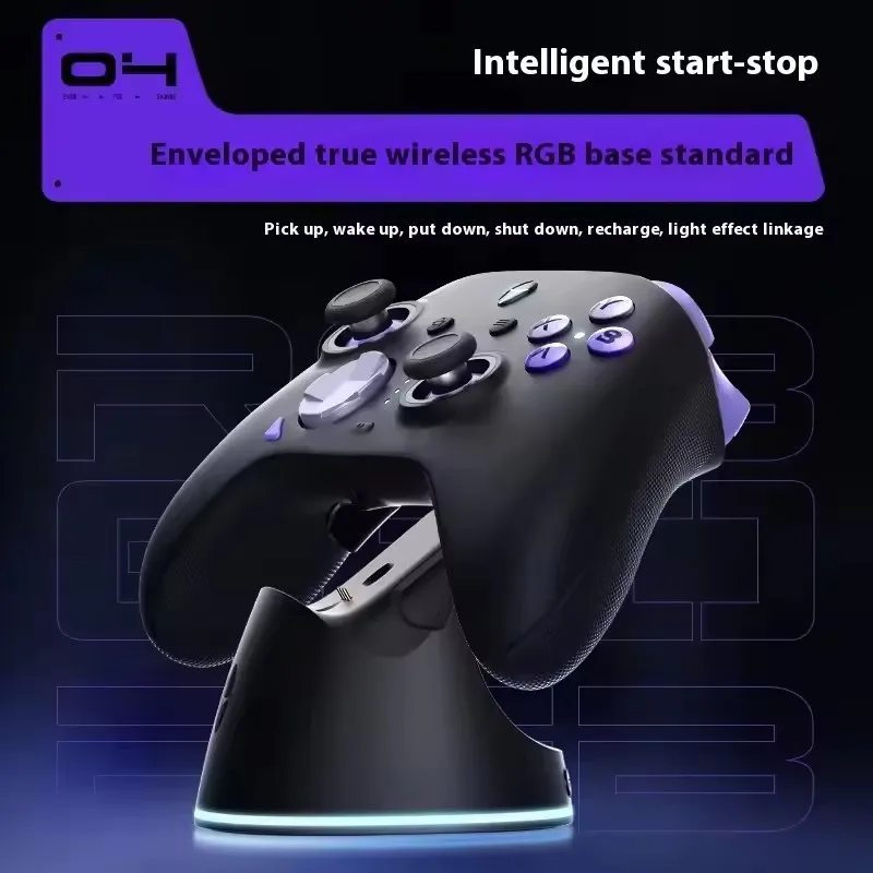 New G80 Ultimate Gamepad Wired/2.4G/Bluetooth Tri-Mode For NS Xbox Quad Motor Hall Joystick Custom Gaming Controller