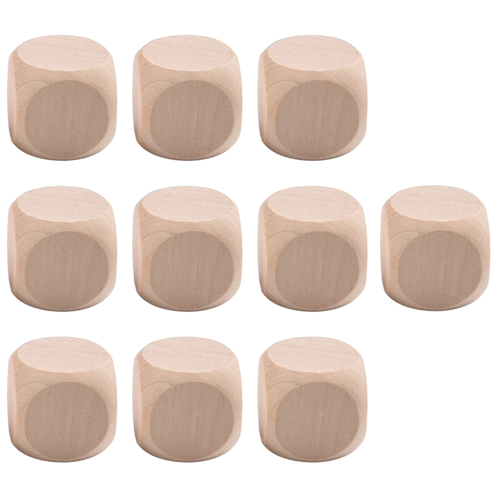 Hot Sales Blank Wooden Dice Unfinished Versatile Wood Cubes Square Blocks DIY Craft Printing Replace Practical Parts