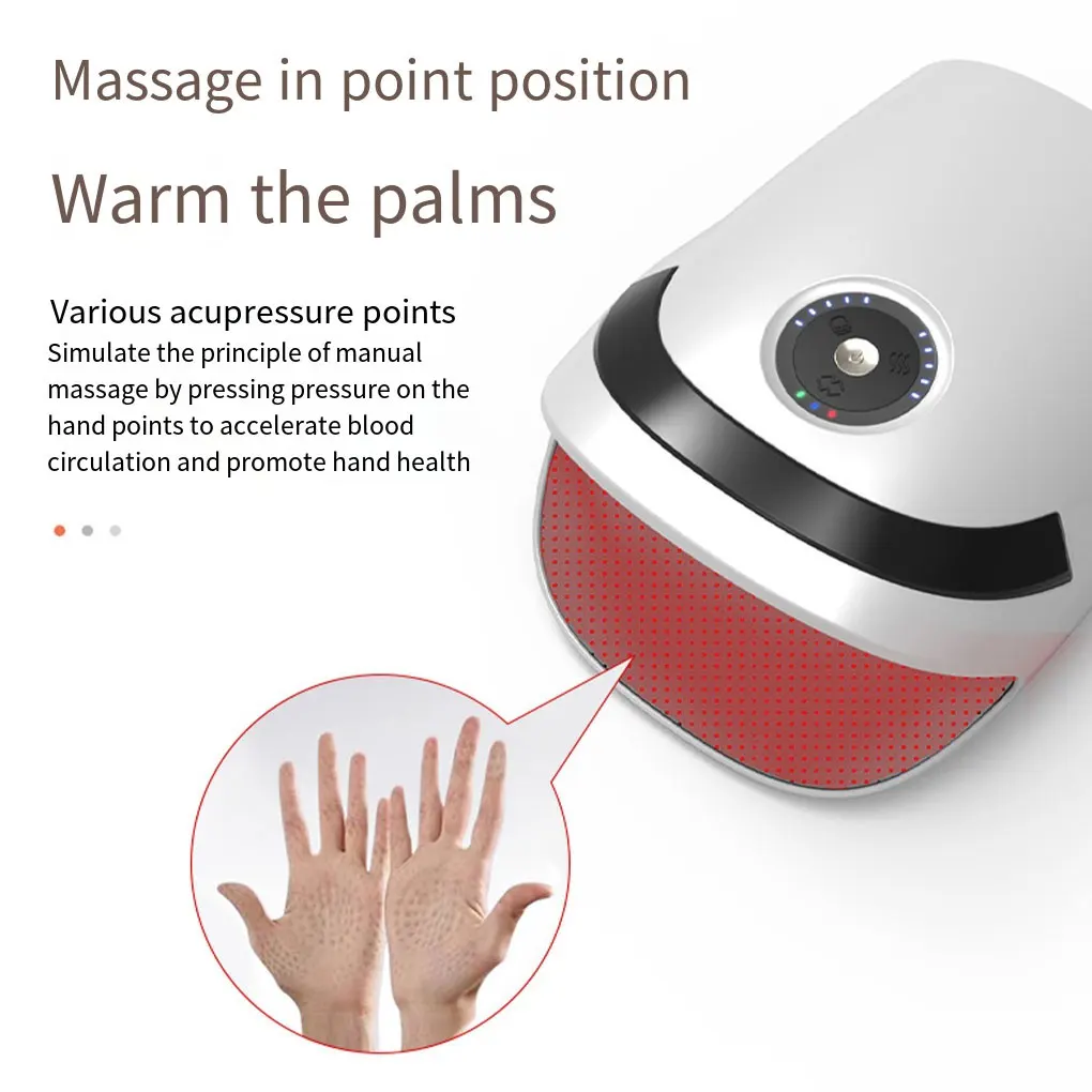 White Multi-point Massage Hand Massager Targeted Relief Anytime Anywhere Imitation Hand Kneading
