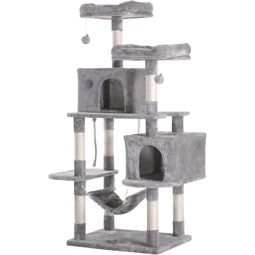 

Cat Tree, Large Multi-Level Cats Trees Condo Furniture With Sisal-Covered Scratching Posts Goods, Cat Tree