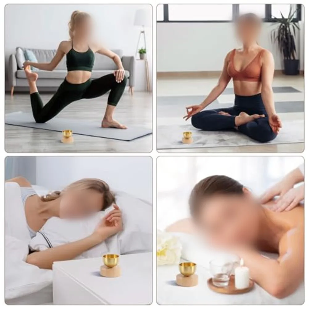 For Mini Singing Bowl Set Enhance Yoga And Meditation With Beautiful Sound Healing Stress Relief Tibetan Singing Bowl Set