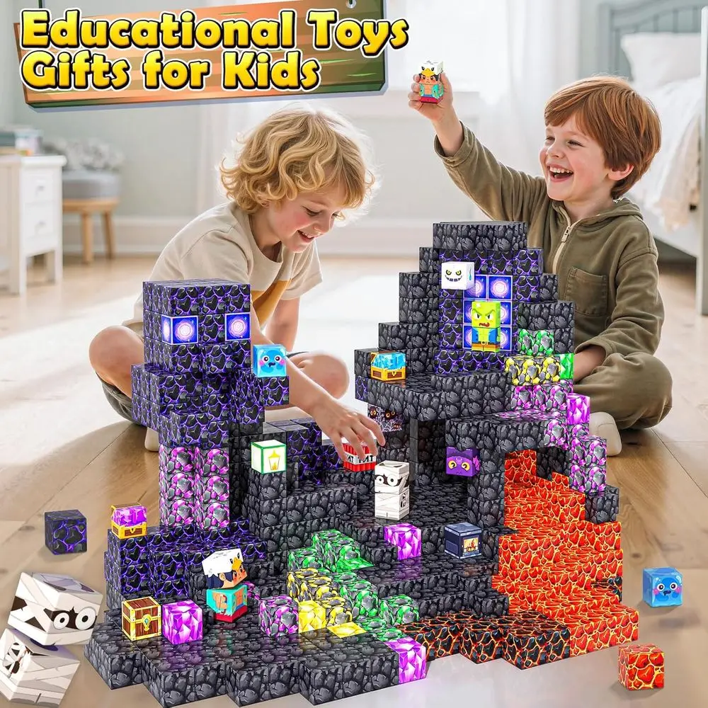 STEM Magnetic Building Sets for Kids, Ages 4-12, Educational Toys for Boys and Girls, Perfect Gift for Toddlers' Birthdays