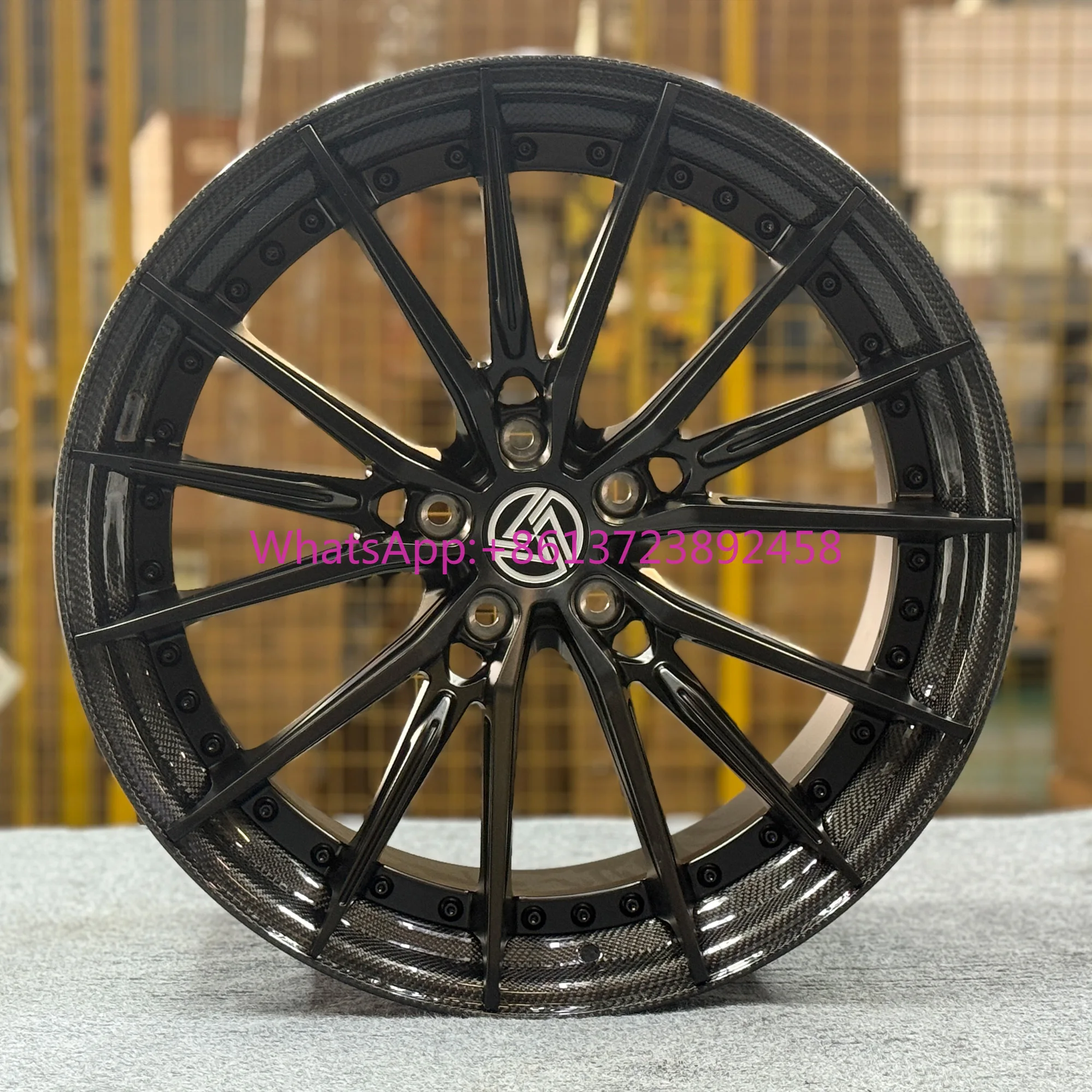 

XL 2 Piece Carbon Fiber Wheel Deep Dish Concave Custom Forged Wheel 5x114.3 5x120 5x112 Car Alloy Wheels for BMW Audi Mercedes