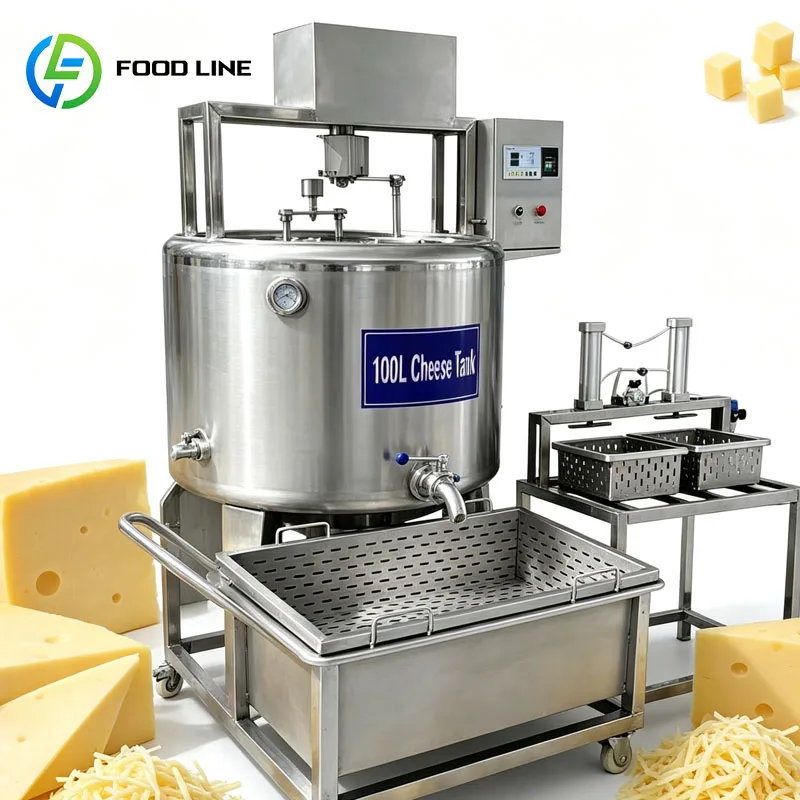 Cheese Vat Tank Commercial Dairy Milk Fermentation Curd Processing Cheese Making Equipment Customized