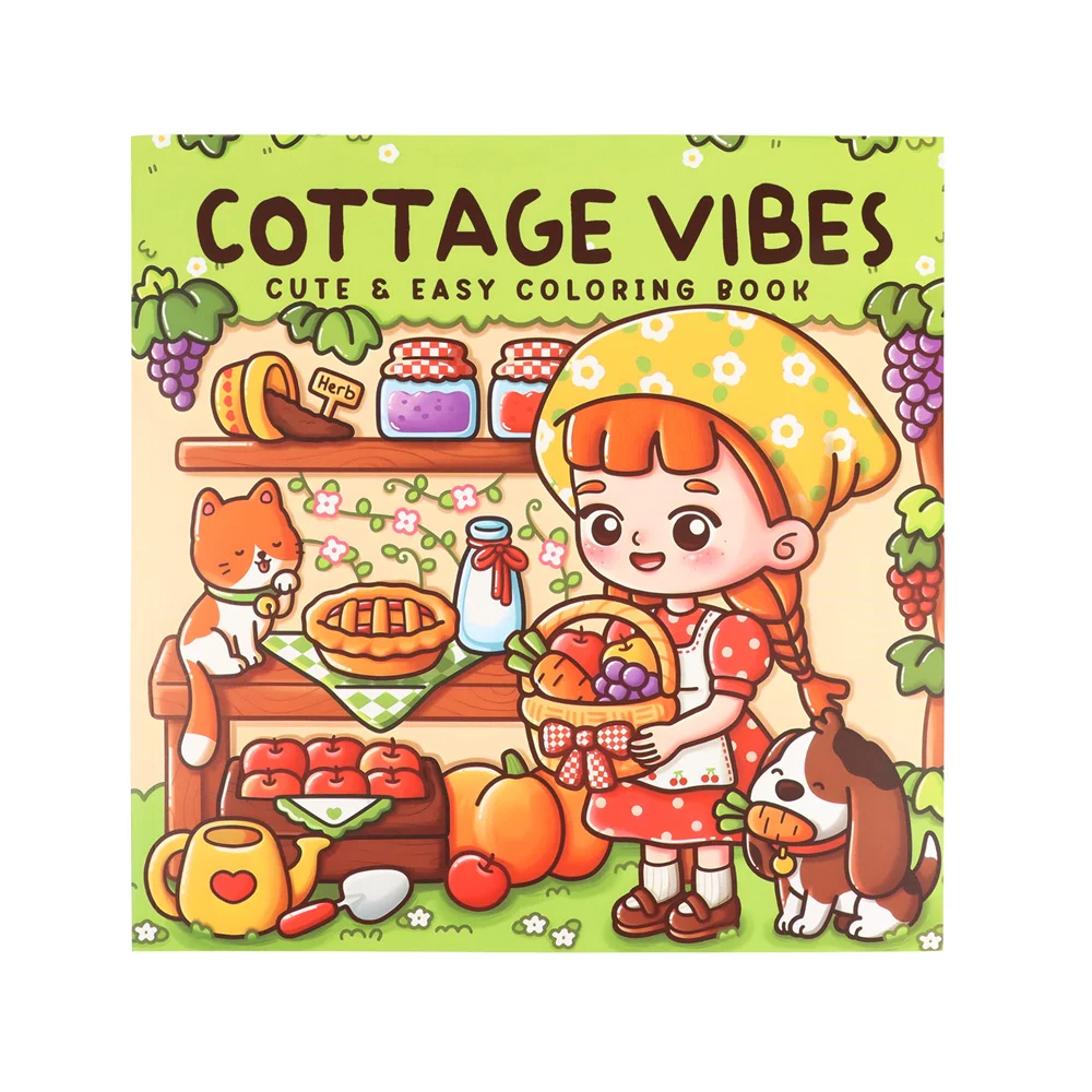 COTTAGE VIBES Coloring Book For Adults And Teens Featuring Adorable Creepy Creatures for  Gifts image 2