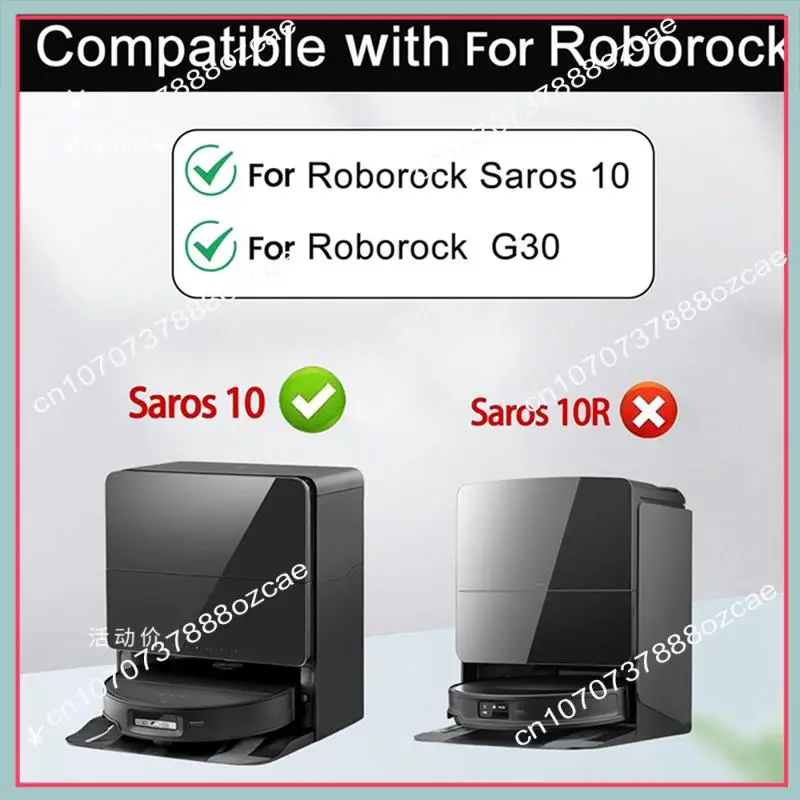 A26P لـ Roborock Saros 10 ملحقات الأسطوانة الرئيسية فرشاة جانبية فلتر Hepa جهاز آلي لتنظيف الأتربة أجزاء