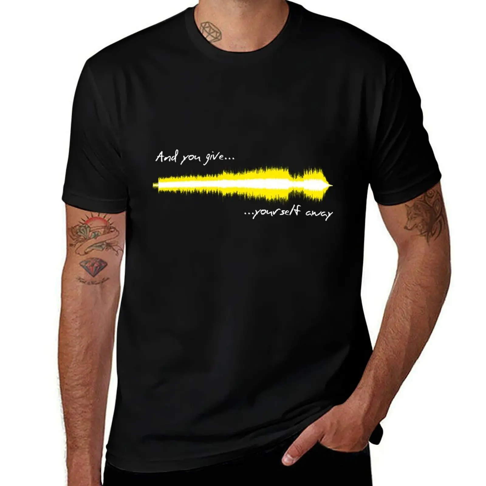 

Футболка Sound WAV-U2, хлопковая футболка, мужская футболка из 100% материала