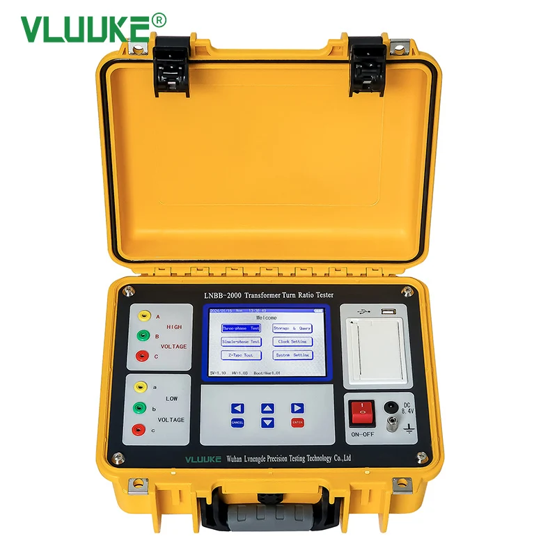 VLUUKE LNBB-2000 Digital Transformer Analyzer DT Winding Resistance TTR Turns Ratio Tester 220V Voltage Analyzer
