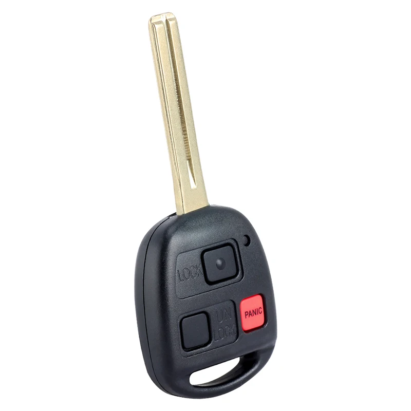 KEYECU 3 Buttons 315MHz 4C Chip Long Blade for Lexus LX470 1998 1999 2000 Auto Remote Control Key Fob FCC ID: HYQ1512V