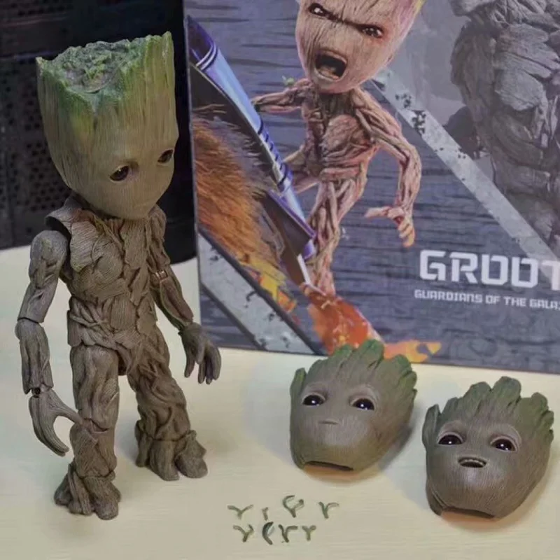 

26cm Guardian Of The Galaxy Groot Model Avengers 1:1 Action Figure Cute Baby Tree Man Pvc Anime Figure Collectible Decorate Toys