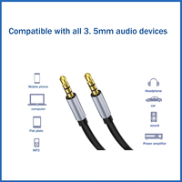 AEF1-1 Pcs AUX Audio Cable 3.5Mm Male To Male Car Audio Cable Mobile Phone Audio Headset Audio Cable 1M Connecting Cable Audio C