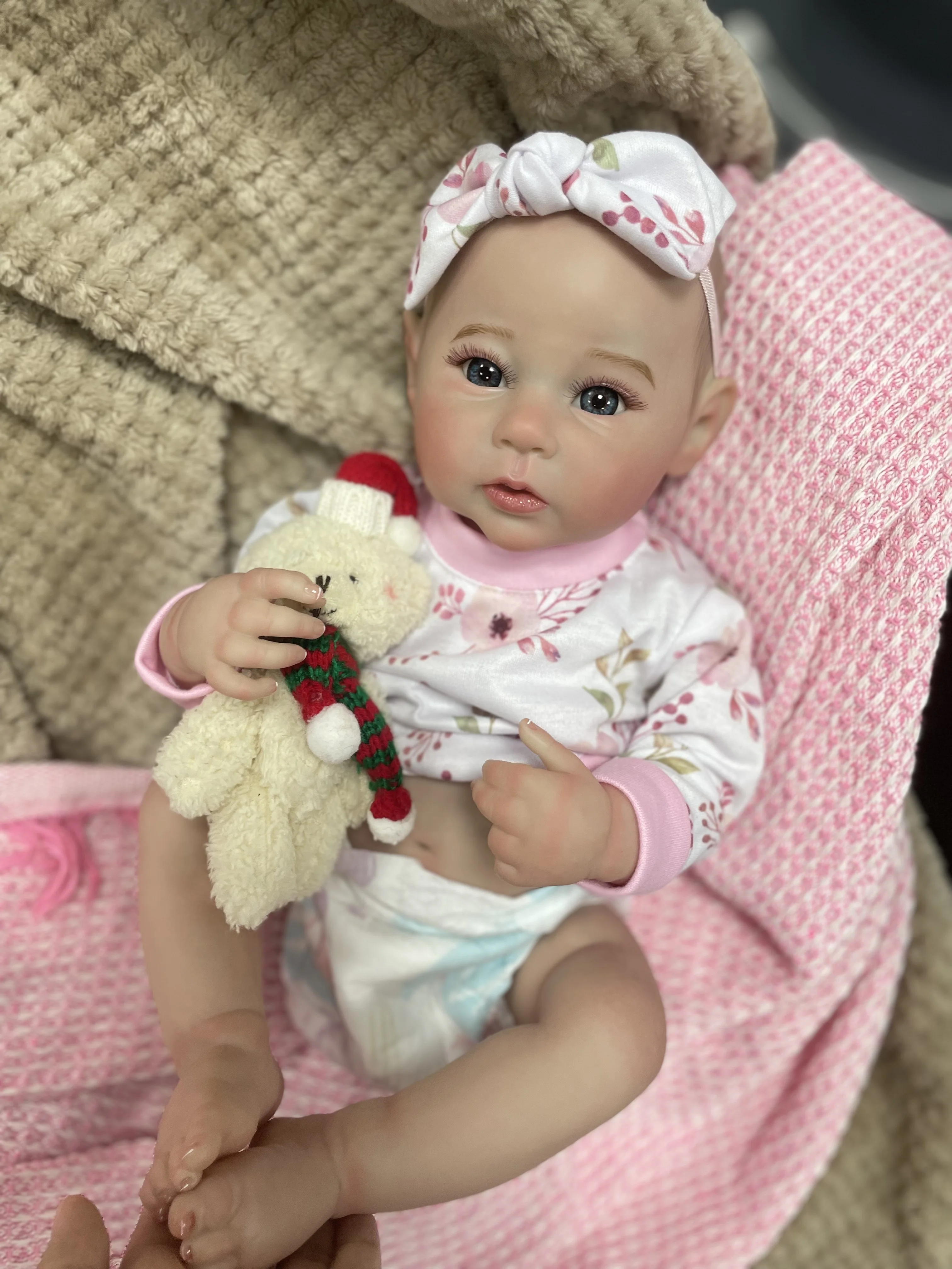 Muñeca de bebé Reborn con acabado de 18 pulgadas, cuervo Adorable, niña de cuerpo completo, vinilo de silicona lavable, regalo de Navidad para recién nacido, juguete de cumpleaños