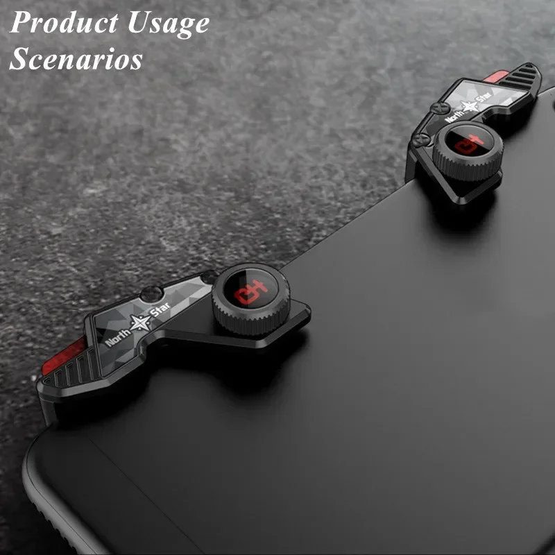 Điện Thoại Di Động Máy Chơi Game Joystick Cho PUBG Mục Đích Quay Trò Chơi Kích Hoạt Lửa Nút Dành Cho IOS IPhone Xiaomi Huawei L1R1 Khiển Chơi Game