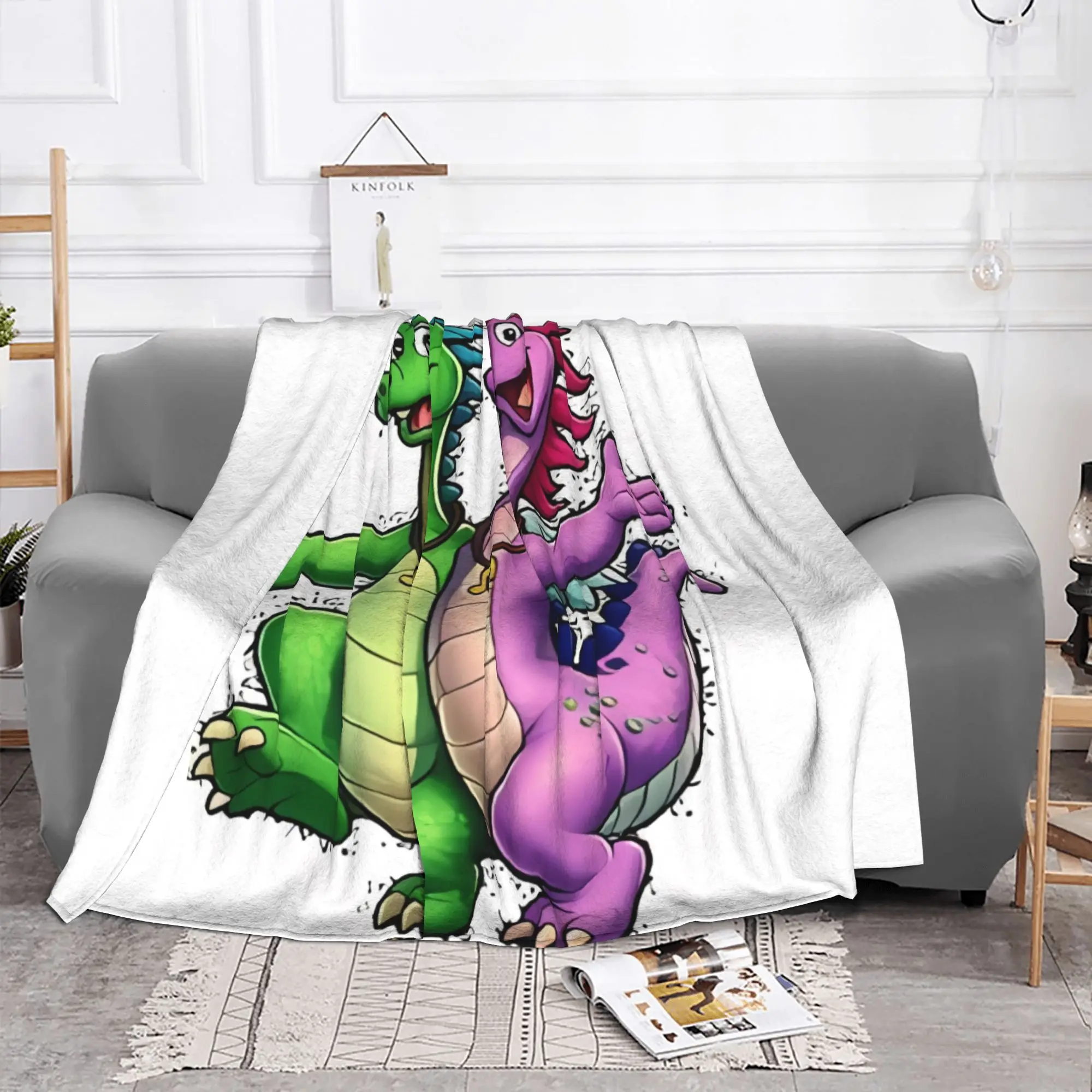 1PC home Cutecore Fairy friend Dragon Tales Blanket Super Cosy Plush Home Living Room Sofa halloween