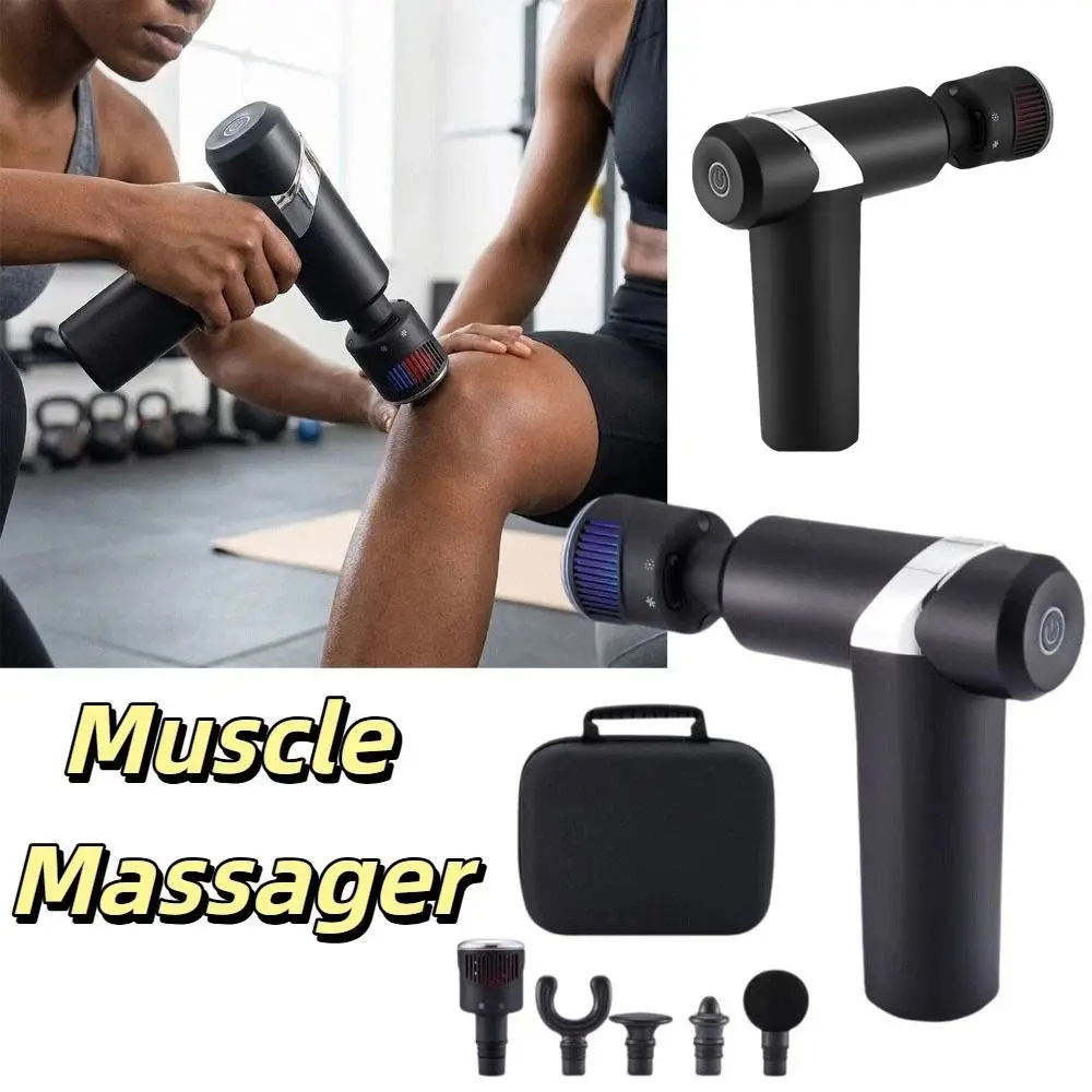 Hot Cold Function Muscle Massager Tissue Handheld Body Massager Vibration Rechargeable Facial Massager Muscle Relaxation