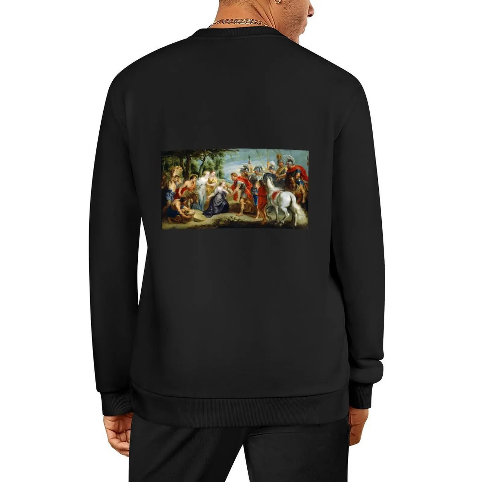 

David Meeting Abigail by Peter Paul Rubens (c 1620) Pullover men's sweat-shirt set men wear men's clothes men's sweatshirts