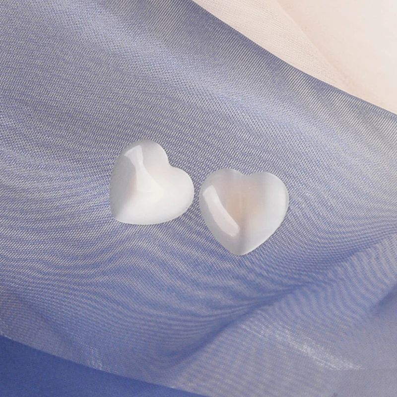 Translucent Heart Stud Earrings for Women White Acrylic Small Earrings Korean Fashion Girls Ear Jewelry Oorbellen Christmas Gift