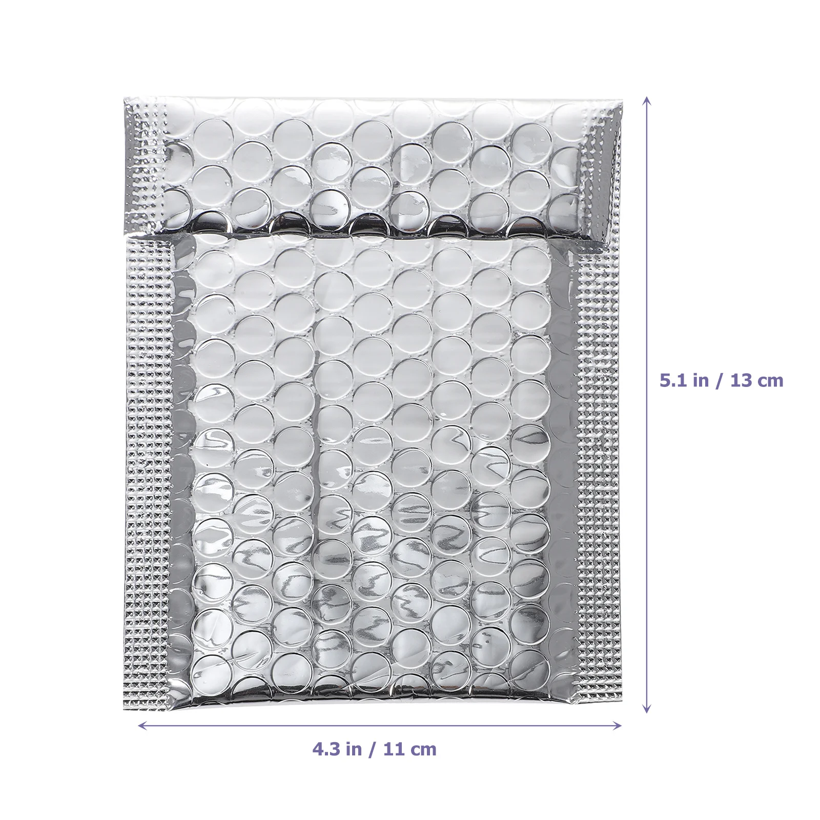 100 قطعة من المظاريف المبطنة بالفقاعات مع بطانة من رقائق معدنية مقاومة للتمزق ذاتية الختم لشحن آمن واحتياجات بريدية