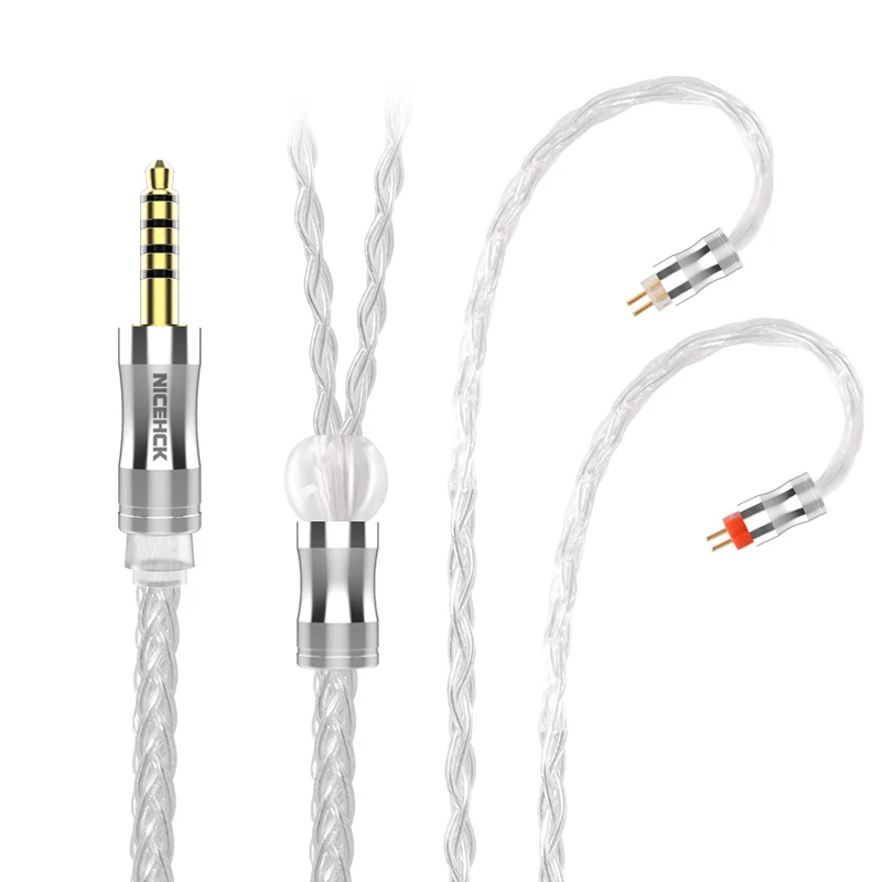 NICEHCK LitzPS-Pro 8 Core 4N Litz Pure Silver Earphone Cable 3.5mm