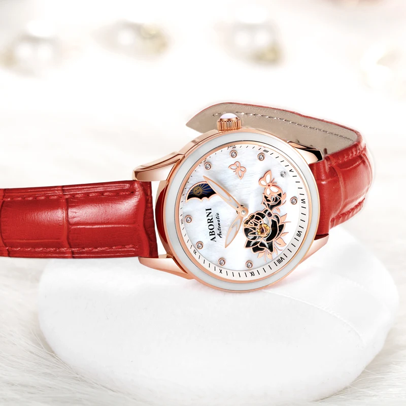 2026 Fashion Womens Mechanical Watches for Woman Simple Stainless Steel Butterfly Design Women Automatic Watch Gifts Reloj Mujer