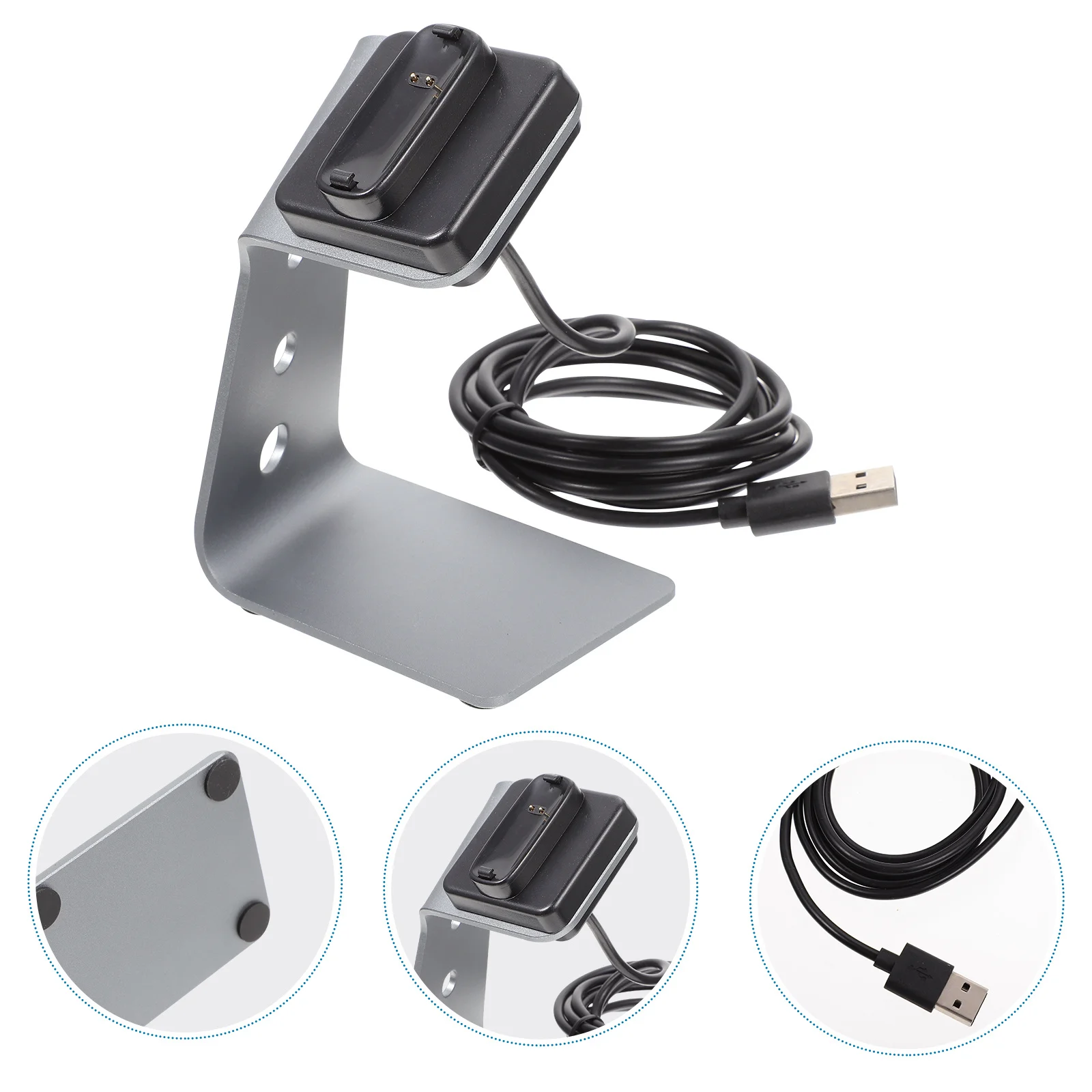 

Smart Watch Dock Aluminum Alloy Stable Fast Charging Safe Clip Dock Compatible Smartwatch Charging Stand USB