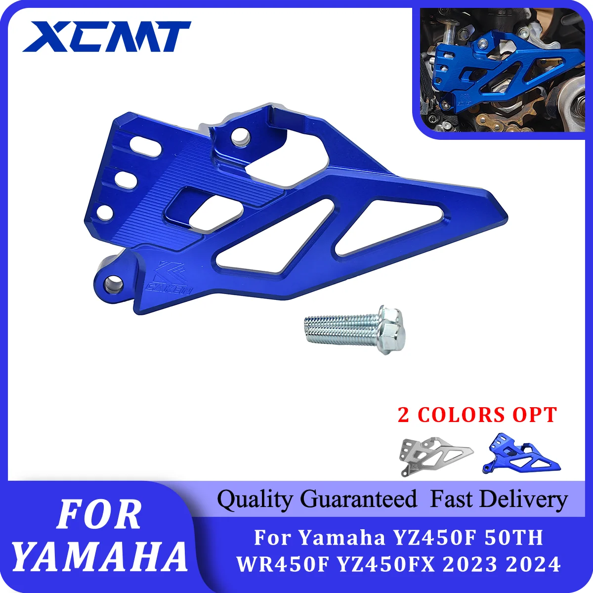 

Motorcycle Accessories CNC Front Sprocket Cover Chain Protector Guard For Yamaha YZ450F 50TH WR450F YZ450FX 2023 2024 Dirt Bike