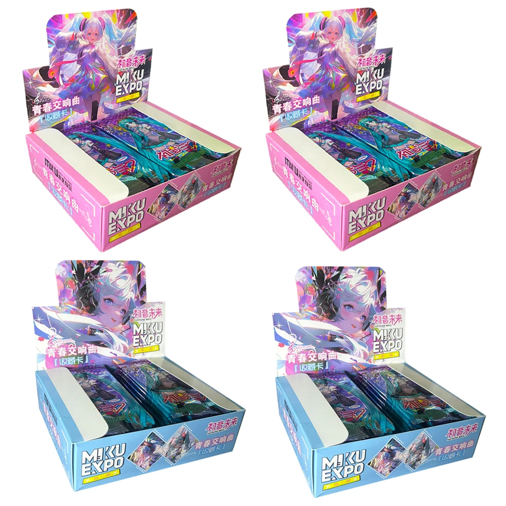 New Hatsune Miku Cards Booster Box Wanted Rare Booster Box Anime Playing Game Cards Children\'s Toy Gifts Rare SP SSP Flash card