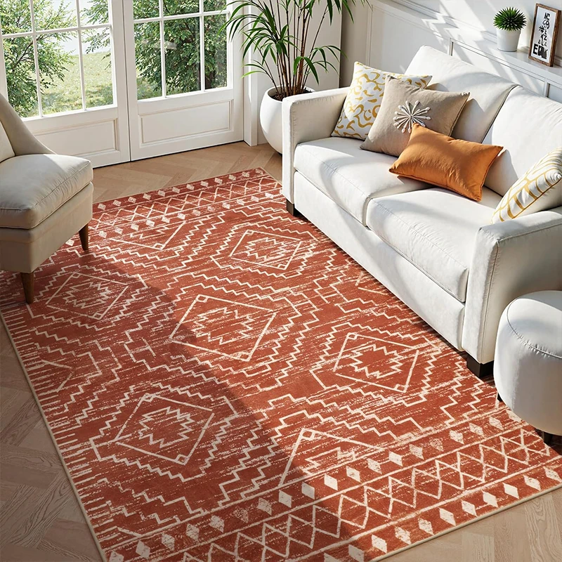 Living Room Carpet Non-slip Floor Mat Machine Washable Carpets Large Size Soft and Comfortable Bedroom Rug Home Decoration Rugs