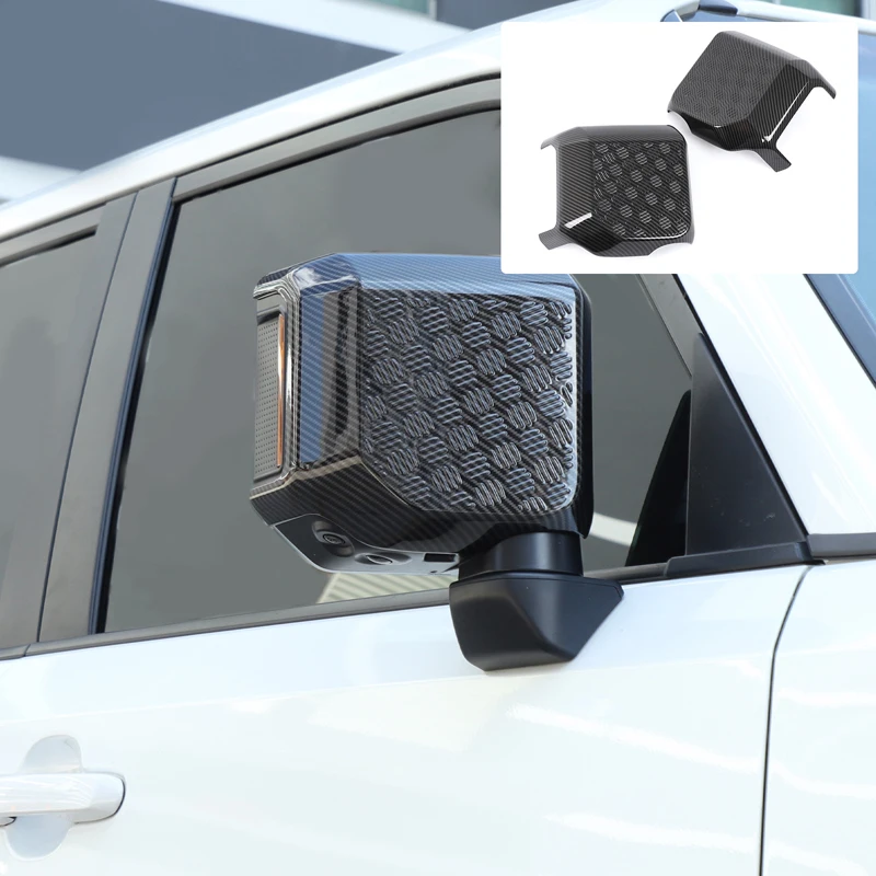 

For Toyota Land Cruiser 250 Prado J250 LC250 2024 2025 ABS Car Side Door Rearview Mirror Cap Cover Sticker Exterior Accessories