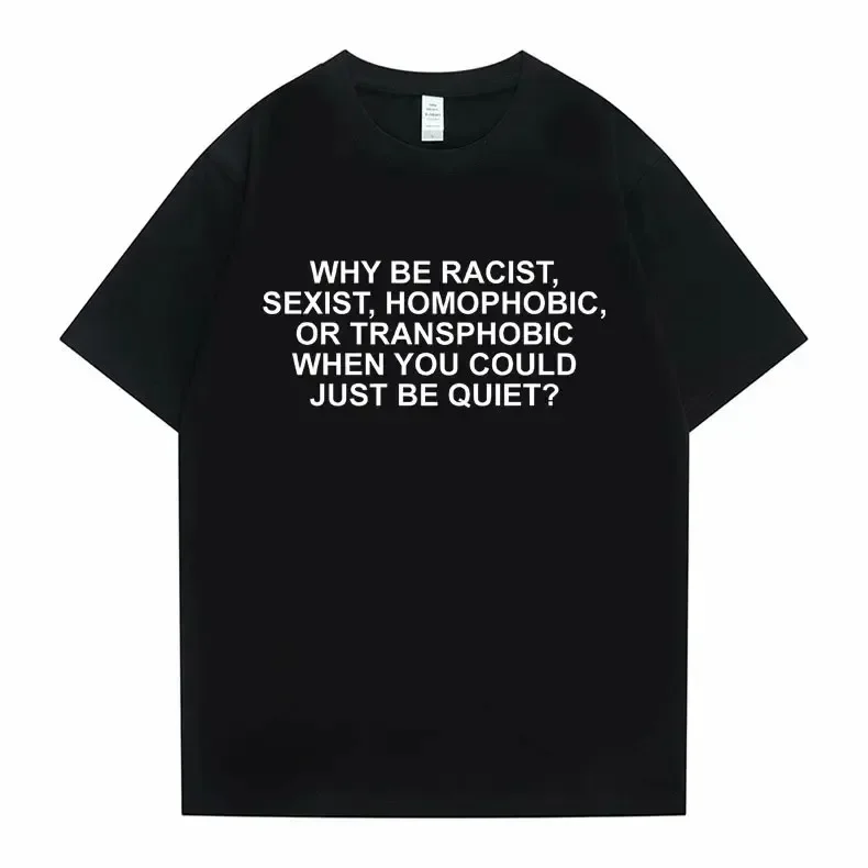 Why Be Racist Frank T-shirt Male Blond Hip Hop Trend Tshirt Ocean Hip-Hop T Shirt Men Women Casual Cotton Short Sleeve