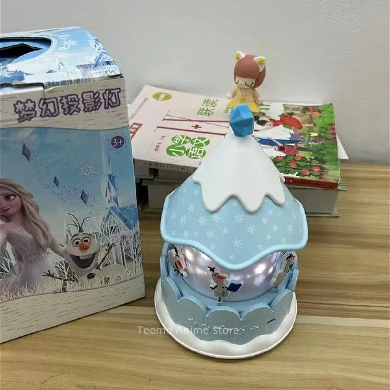 Disney Princess Elsa Cielo stellato Proiezione di luce Camera da letto Anime Atmosfera Sonno Luce notturna Compagno per bambini Giocattoli Regalo