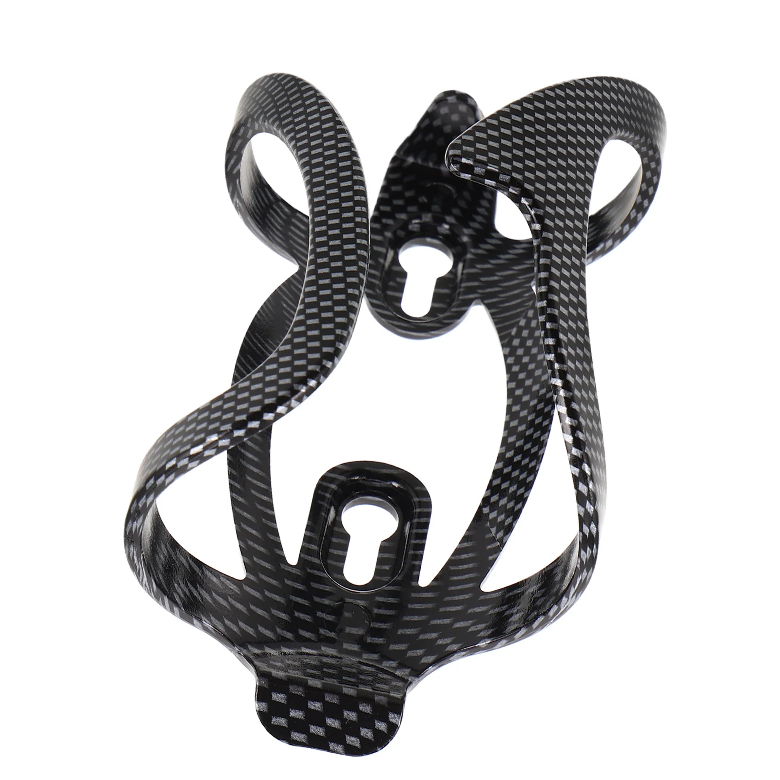 4Pcs Lightweight Durable Plastic Bike Water Bottle Cage Carbon Texture Holder for Road Mountain Bike Cycling Bottle Cage