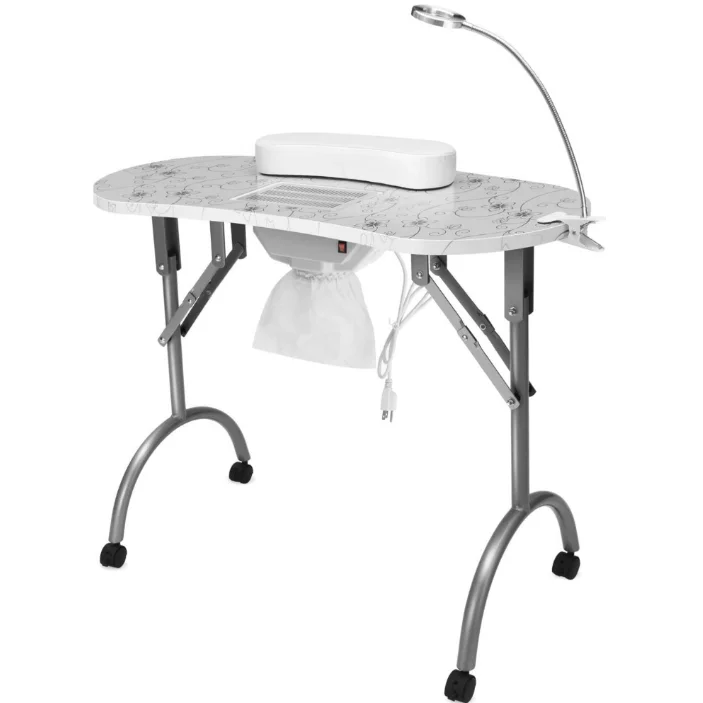 nail salon folding nail table portable manicure table with nail dust collector