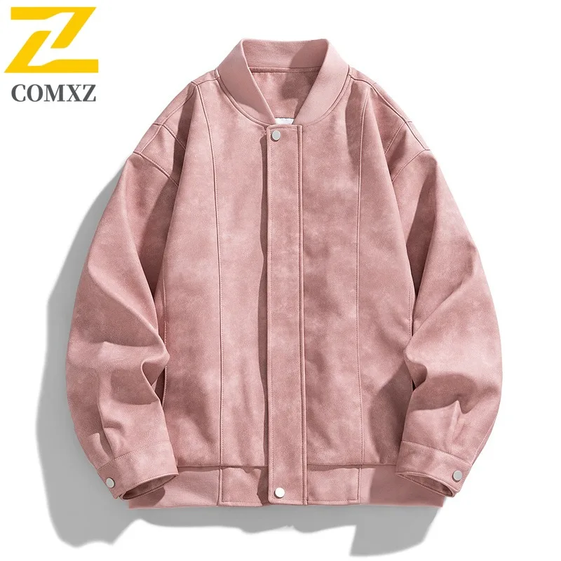 

COMXZ кожаная байкерская куртка высокого качества водонепроницаемый ретро рабочий плащ для скалолазания износостойкие дорожные куртки мужская одежда