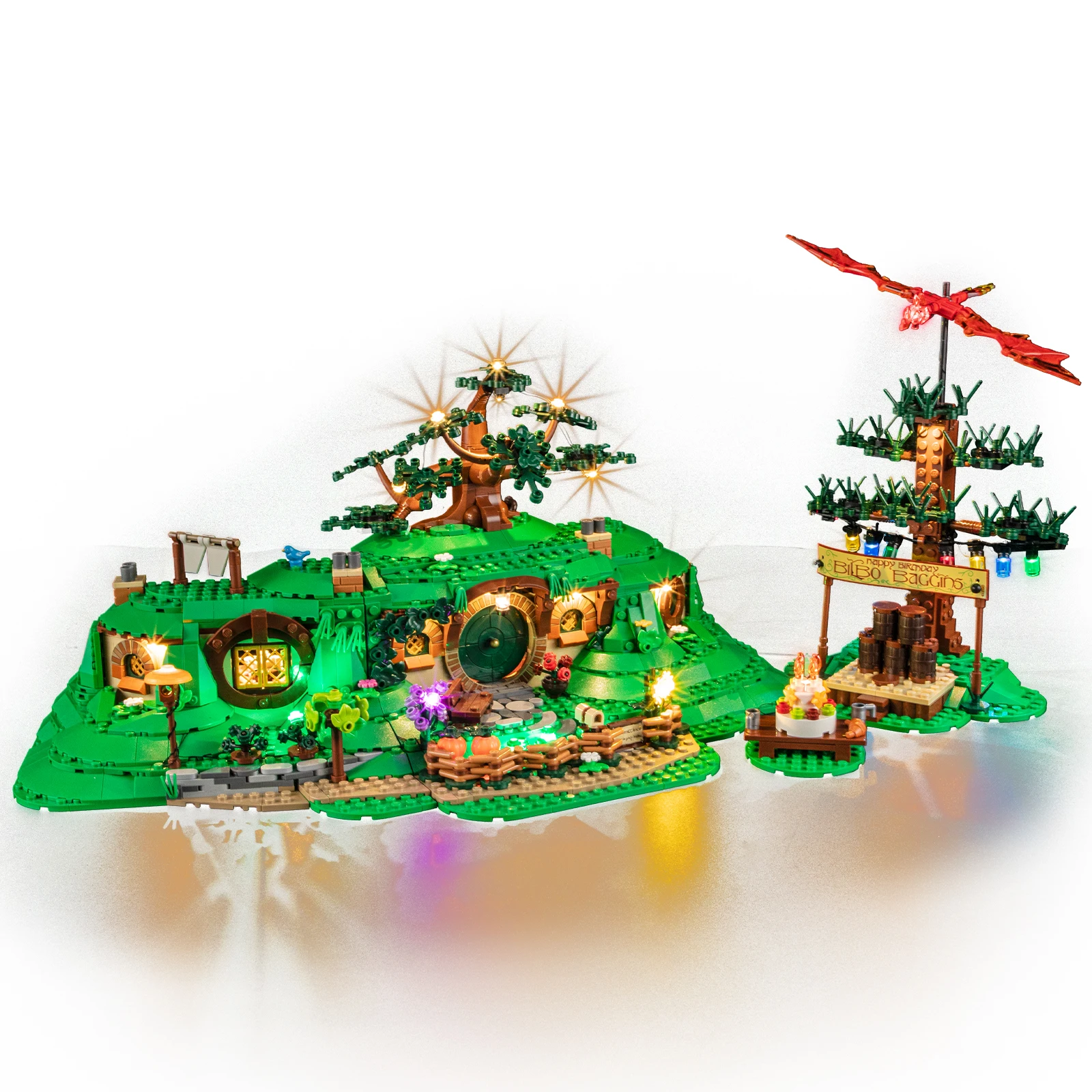 (Only LED Light No Bricks) 10354 The Shire Ideas (Not Include Building Blocks Kits Sets Model)