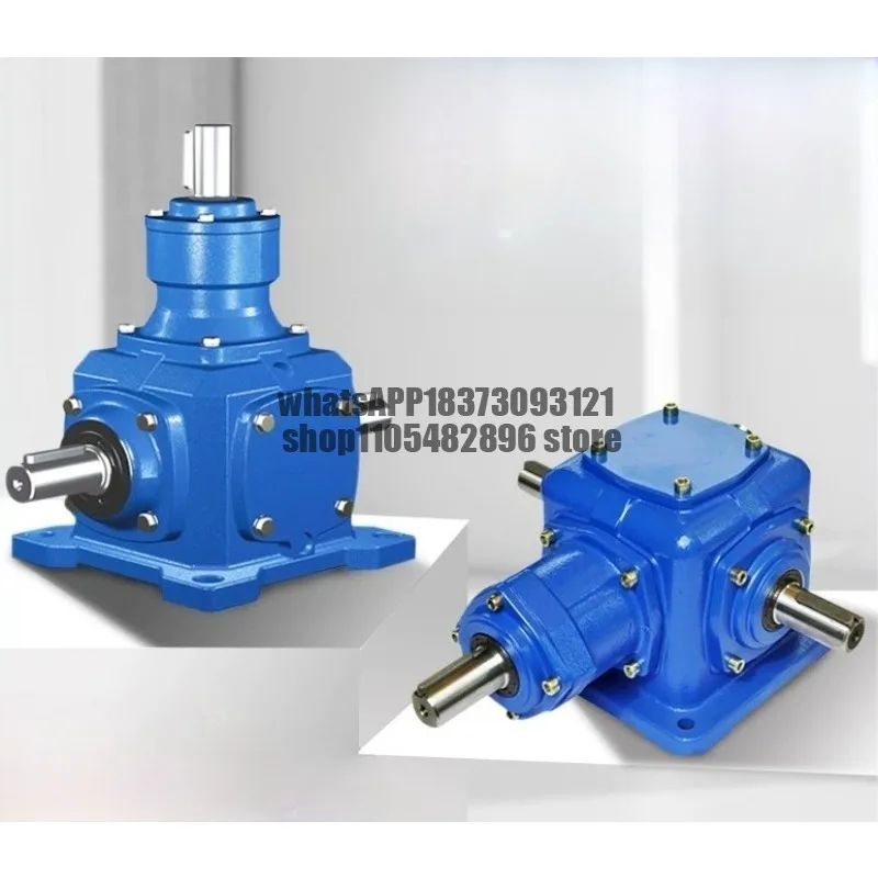 Positive and inverted right angle gearbox Cross t-type steering gear commutator 90 degree spiral bevel gear angle rotator