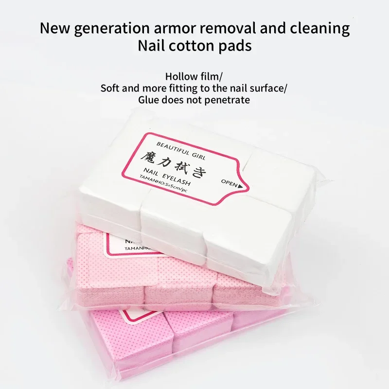 네일 Lint-Free Nail Polish Remover Cotton Wipes UV Gel Dust Cleaner Cleaning For Manicure Tool For Women Girl Beauty Salon