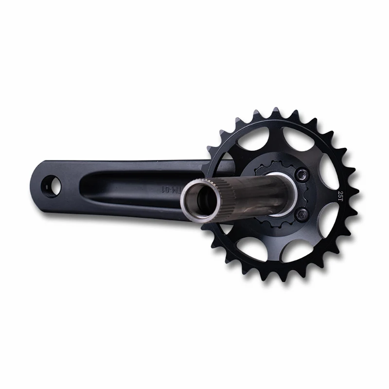 Funsea Crank Dirt Jump Pump Track Wheelie Cruiser Big BMX Crankset Gravel MTB Chainring Hollow Bicycle Accessories 170mm 25T 28T