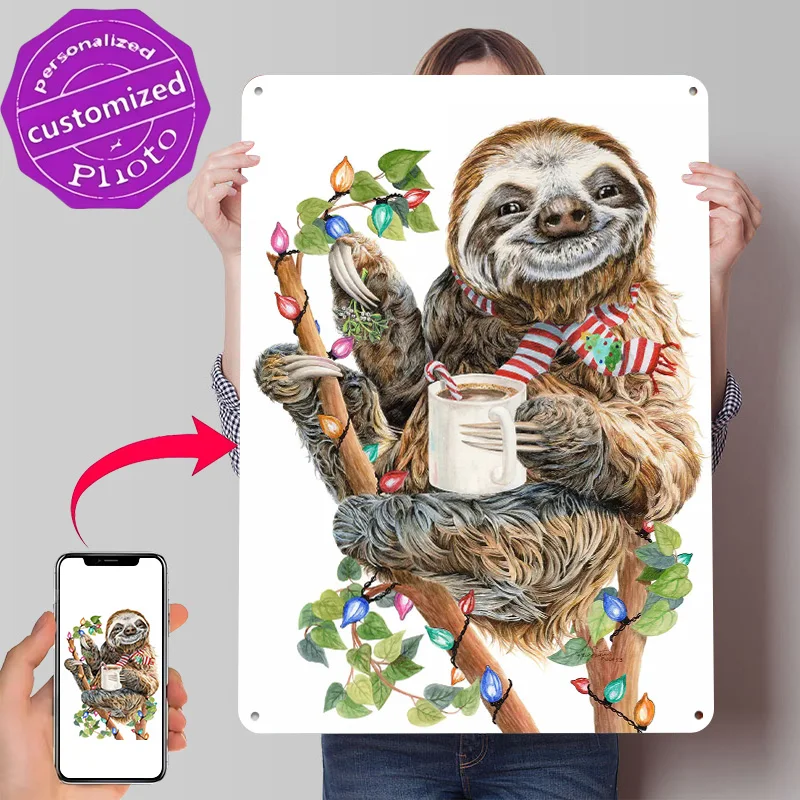 Top Of Christmas Morning Poster Retro 3D Printed Metal Signs Customized Wall Hanging Gift for Decoration Garage Accessories Art