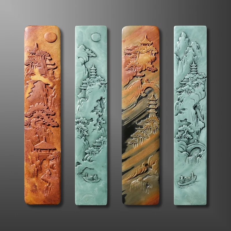 

Boutique natural and high-grade Anhui Laokeng rough stone paperweight, four treasures of the study