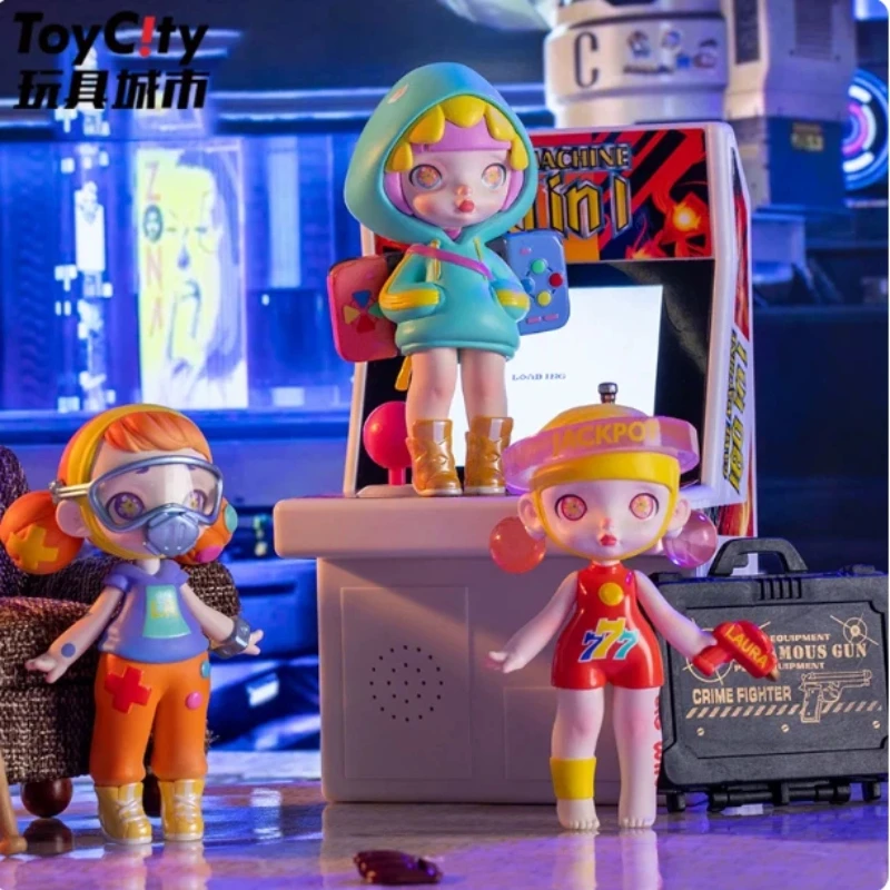 

Authentic LAURA Cyberpunk Series Blind Box Figure, Cute Girl Gift Ornament, Desktop Surprise Mystery Gift