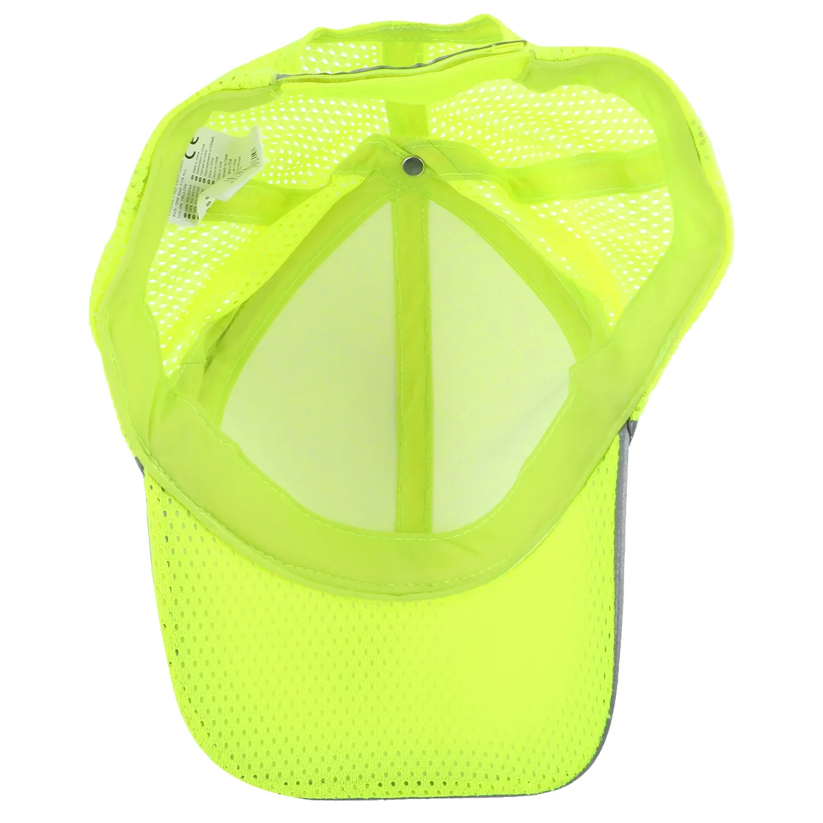 

1Pcs Reflective Baseball Hat Durable Comfortable One Size Fits Most for Beach Hiking Camping Gardening Vacation Yellow