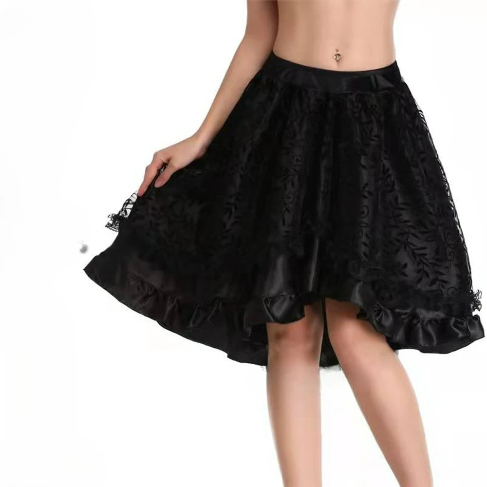2026 Spring and Autumn New Skirt Temperament Dovetail Mesh Skirt Latin National Standard Dance Skirt