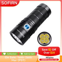Sofirn SP36 Pro Anduril 4*SST40 Powerful 8000LM LED Flashlight USB-C Rechargeable 18650 Torch Super Bright Lantern