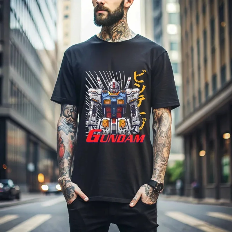 

Gundam Wing TShirt Japanese Anime Tshirt Manga Shirt Graphic Art Gift Shirt 093