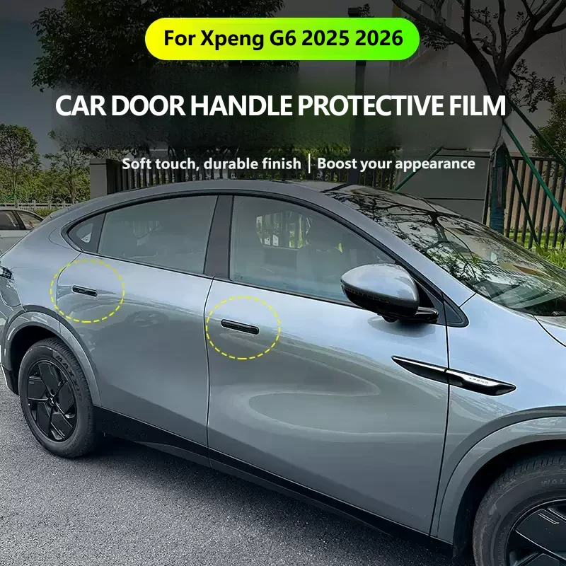 For Xpeng G6 2025 2026 Car Drip Glue Door Handle Cover Anti Scratch Protect Strip Present Auto Decoration Exterior Accessory