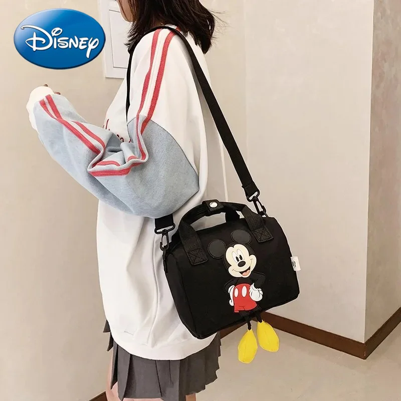 

Disney 2026, новая оригинальная модная детская сумка с Микки Маусом, сумка через плечо для мальчиков и девочек, женская сумка с Микки Маусом