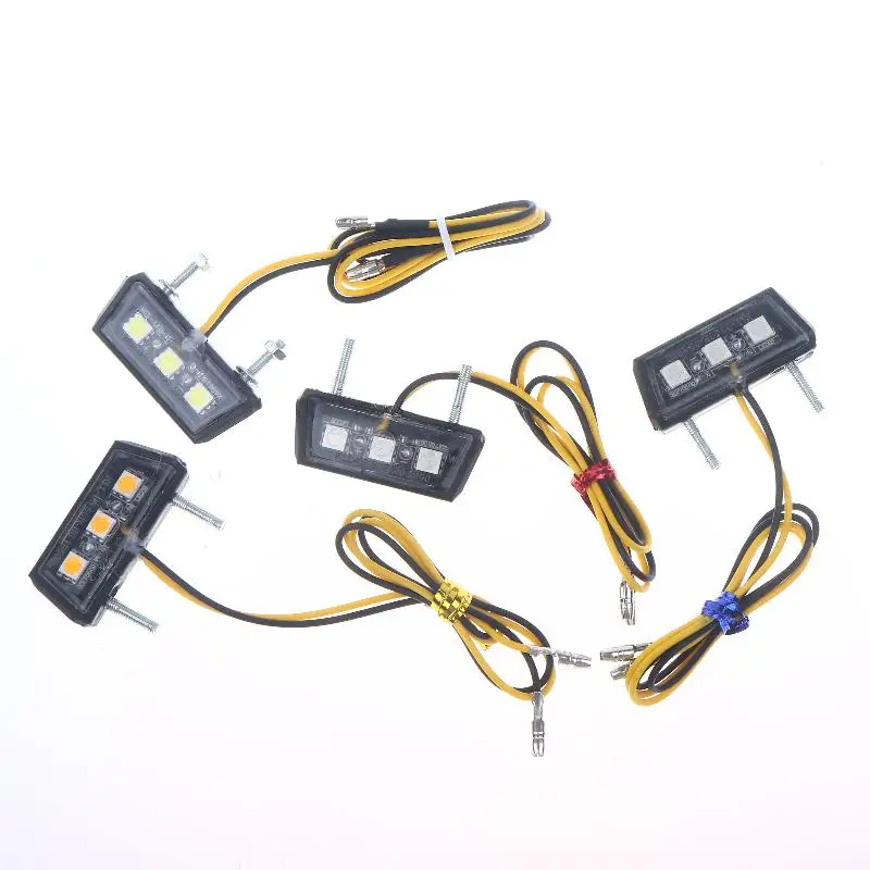 Rear Tail Light for Motorcycle, Waterproof 12V LED License Plate Light