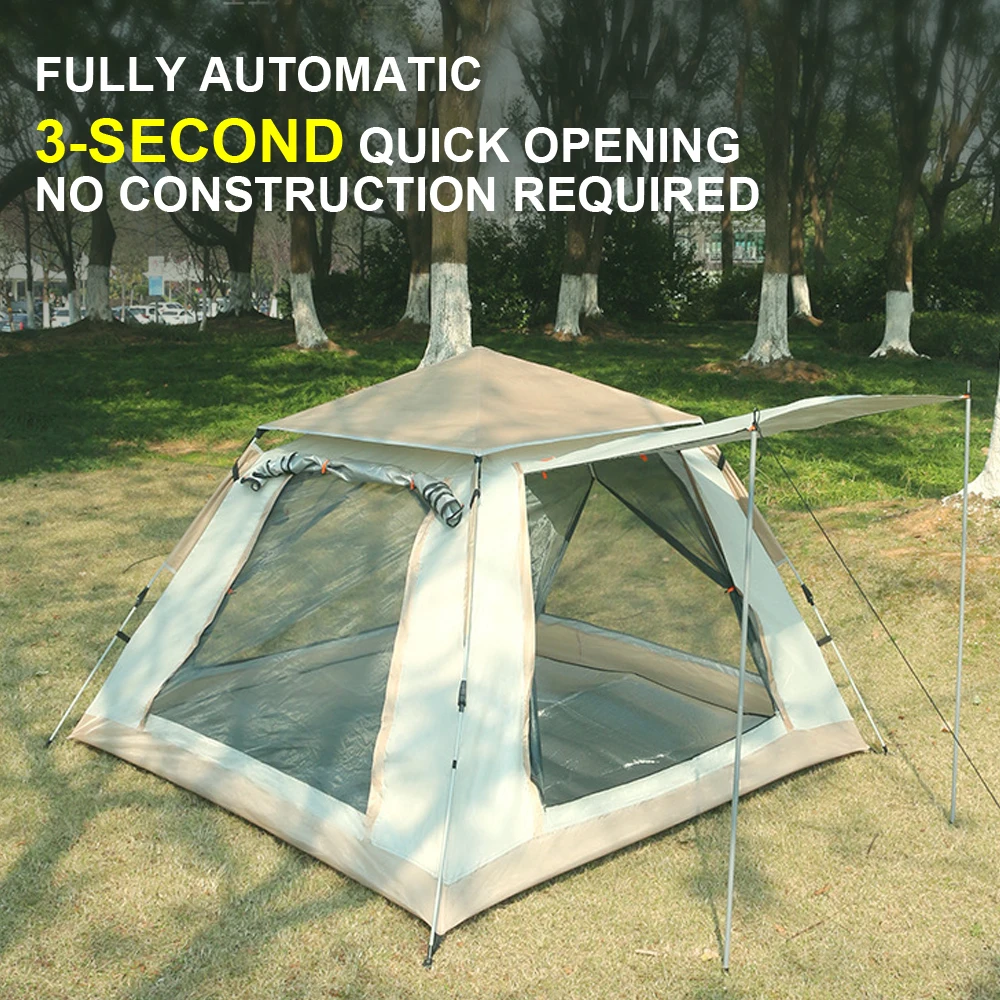 L17 Fully Automatic Portable Foldable Camping Tent, No Construction Required, Quick Opening, Four Sides Of Rain Protection