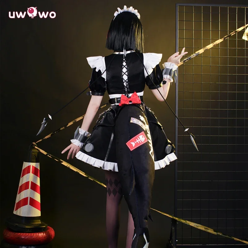 UWOWO-Jogo Zenless Zone Zero Cosplay Traje, Série Collab, Vestido de Halloween, Tubarão Cauda Vestido, ZZZ Ellen Joe Empregada